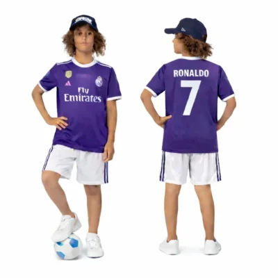 RONALDO ΣΕΤ ΠΑΙΔΙΚΟ ΠΟΔΟΣΦΑΙΡΟΥ REAL MADRID CLASSICO PURPLE REPLICA