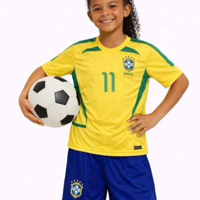 RONALDINHO NATIONAL TEAM OF BRAZIL VINTAGE HOME REPLICA