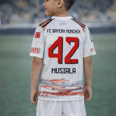 BAYER MUNCHEN MUSIALA 2025-26 ΠΑΙΔΙΚΟ ΣΕΤ ΠΟΔΟΣΦΑΙΡΟΥ REPLIKA