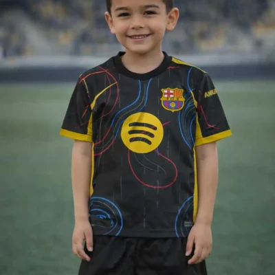 LAMIN YAMAL BARCELONA AWAY BLACK ΠΑΙΔΙΚΟ ΣΕΤ