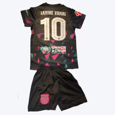 LAMINE YAMAI BARCELONA BLACK  2025-26 ΠΑΙΔΙΚΟ ΣΕΤ