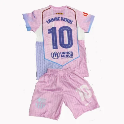 LAMIN YAMAL ΠΑΙΔΙΚΟ ΣΕΤ ΠΟΔΟΣΦΑΙΡΟY AWAY PINK BARCELONA