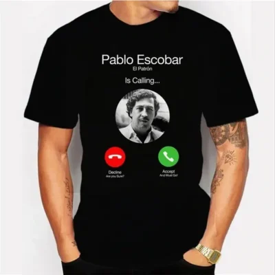 PABLO ESCOBAR ΑΝΔΡΙΚΗ ΜΠΛΟΥΖΑ ΚΟΝΤΟΜΑΝΙΚΗ ΜΑΥΡΗ